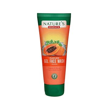 NATURES PAPAYA GEL FACE WASH WITH SAFFRON 50G